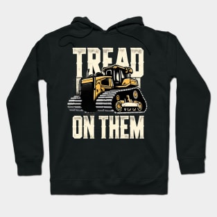Tread On Them Bold Statement Yellow and Black Hoodie